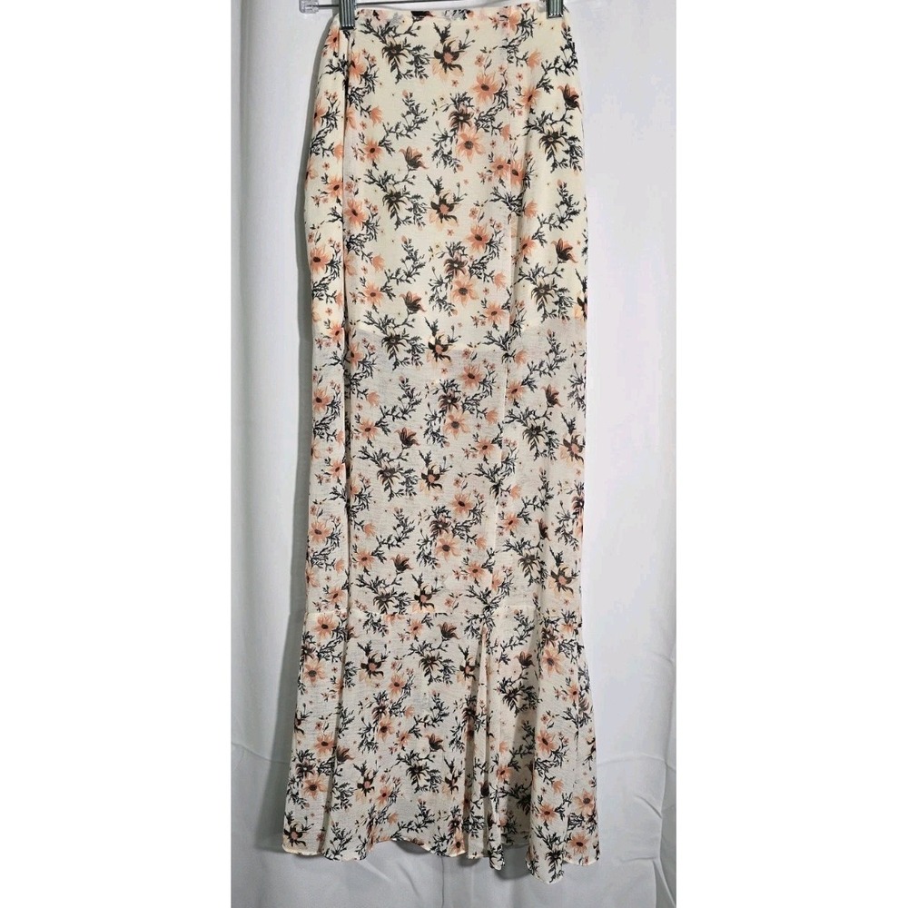 Free People Skirt Womens 4 Floral Ruffle‎ Fairycore Romantic Angelcore